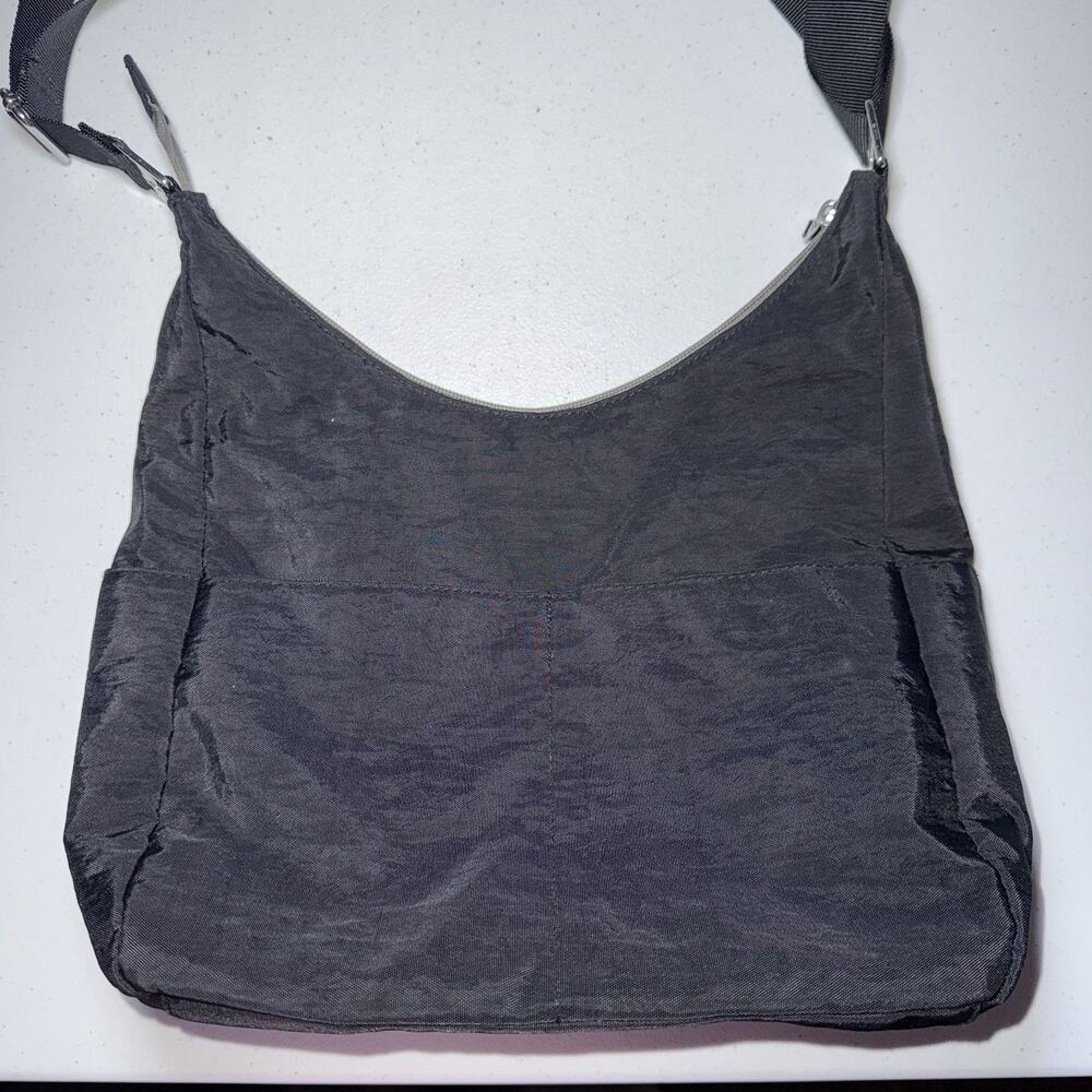 Baggallini Women’s Hobo Tote Bag Shoulder Purse Travel Nylon Black - Picture 2 of 3